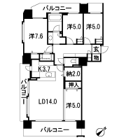 Floor: 4LDK, occupied area: 95.69 sq m, Price: 36,640,000 yen ・ 38,390,000 yen
