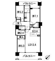 Floor: 3LDK, occupied area: 82.16 sq m, Price: 29,670,000 yen
