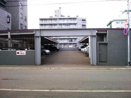 Parking lot. Common areas