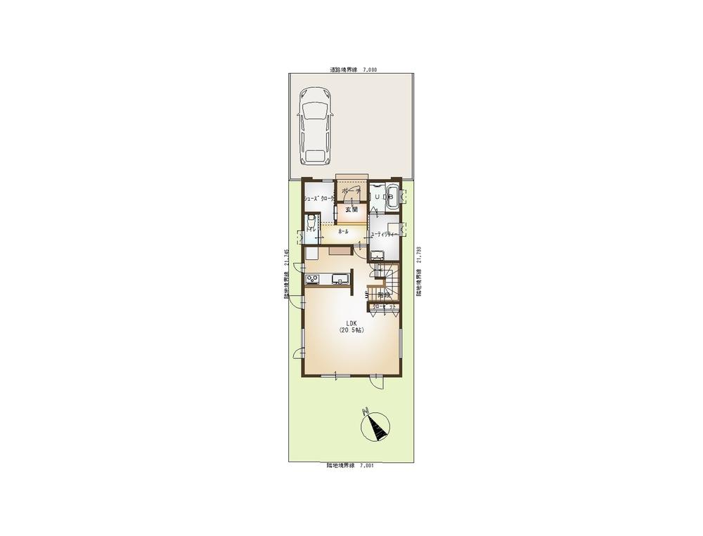 Floor plan. (B Building), Price 25,480,000 yen, 4LDK, Land area 152.39 sq m , Building area 116.86 sq m