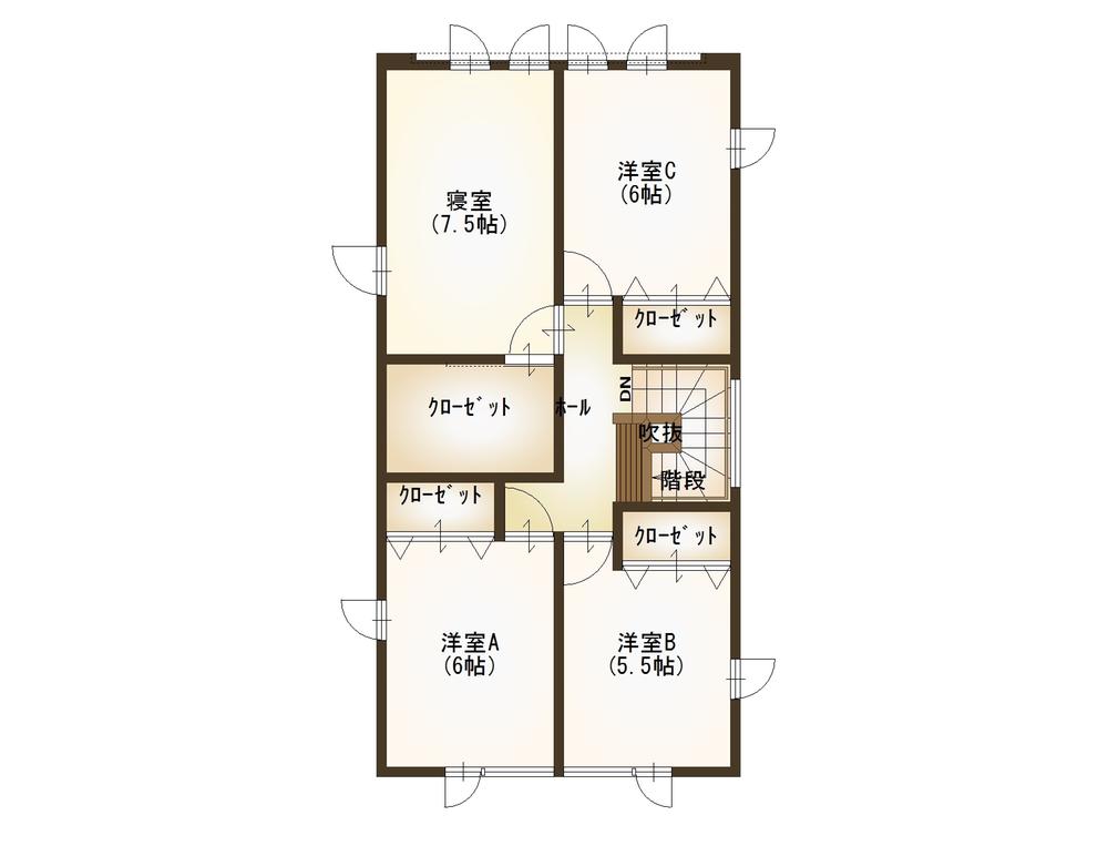 Other. Second floor floor plan Building B