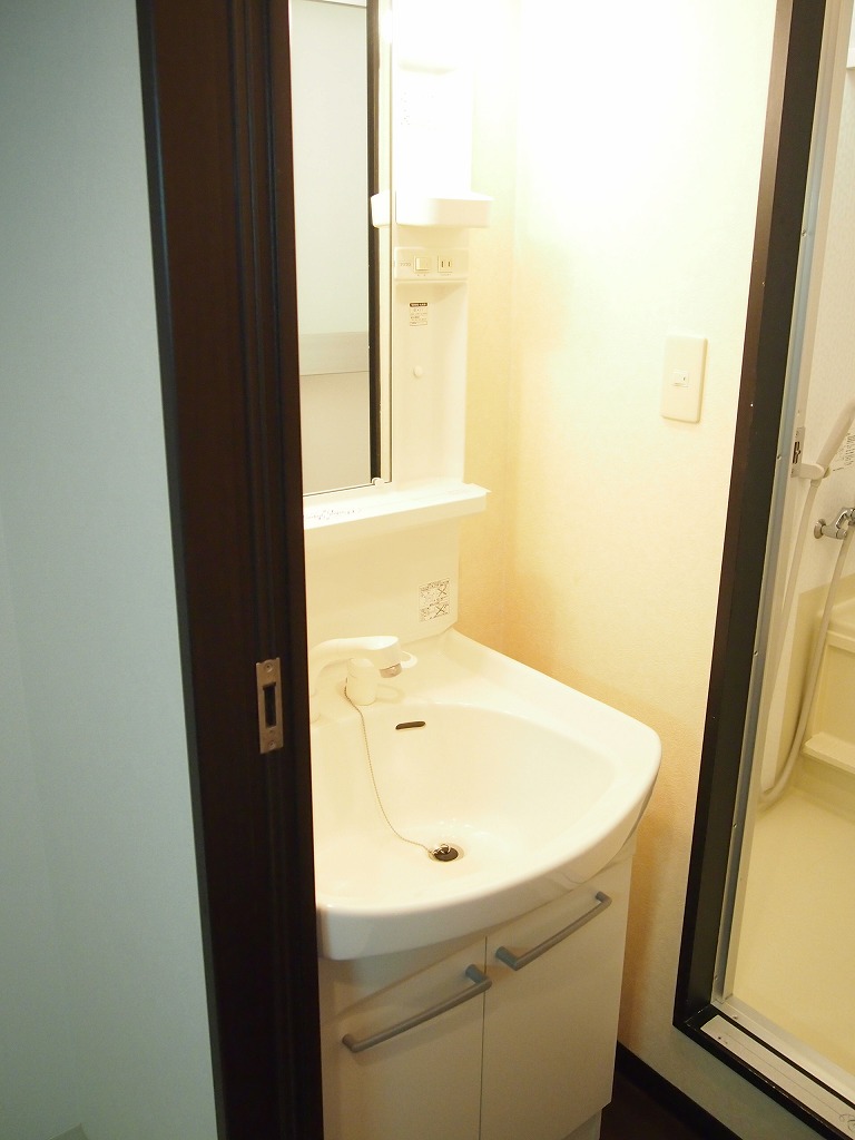 Washroom. It comes with Shandore in the dressing room