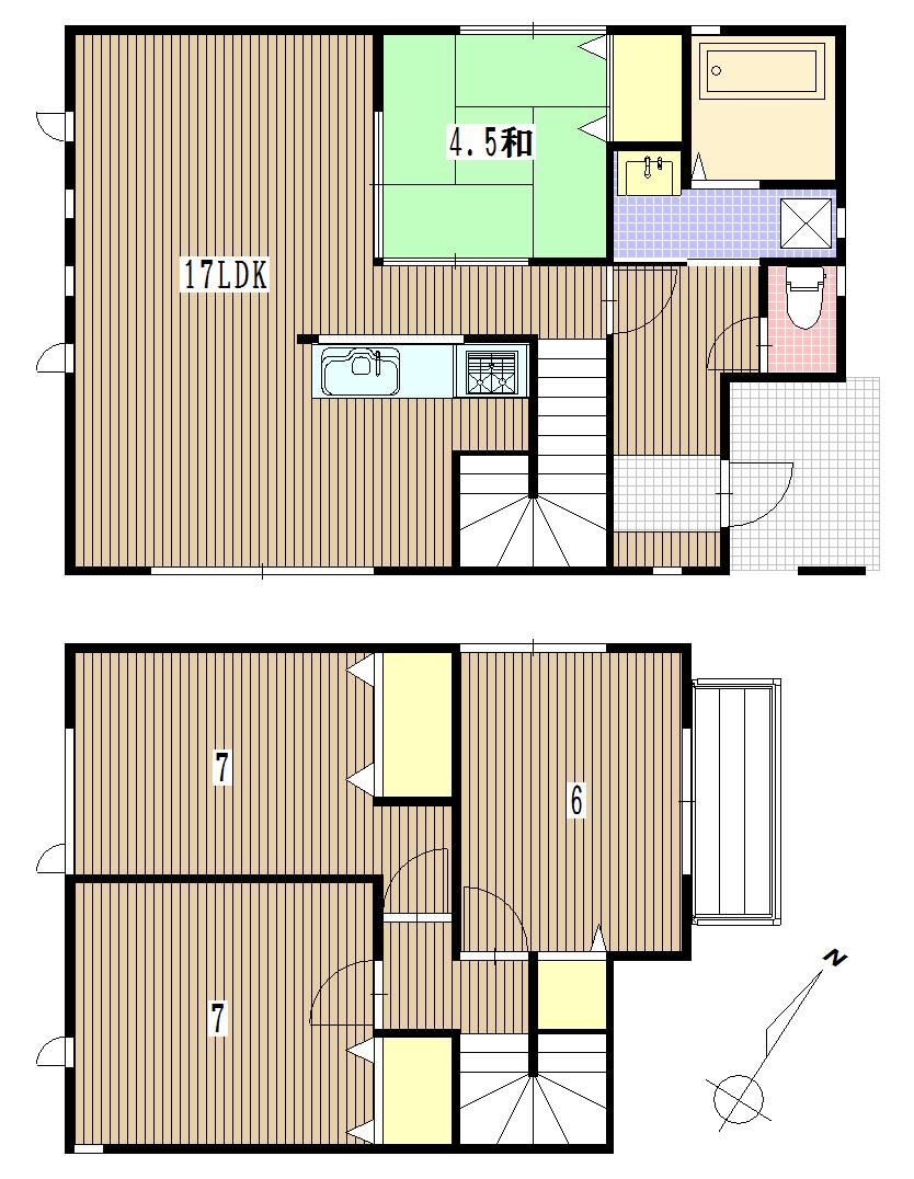 Floor plan. 19,800,000 yen, 4LDK, Land area 154.25 sq m , Building area 92.3 sq m