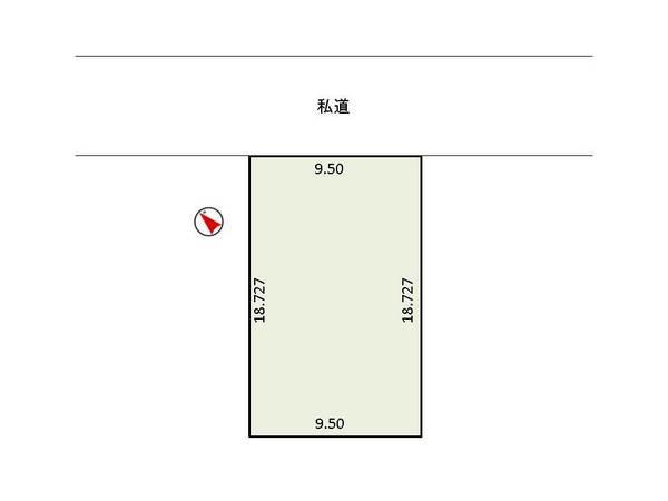 Compartment figure. Land price 2 million yen, Land area 177 sq m