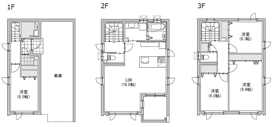 Floor plan. (A Building), Price 31,800,000 yen, 3LDK+S, Land area 87.5 sq m , Building area 149.12 sq m