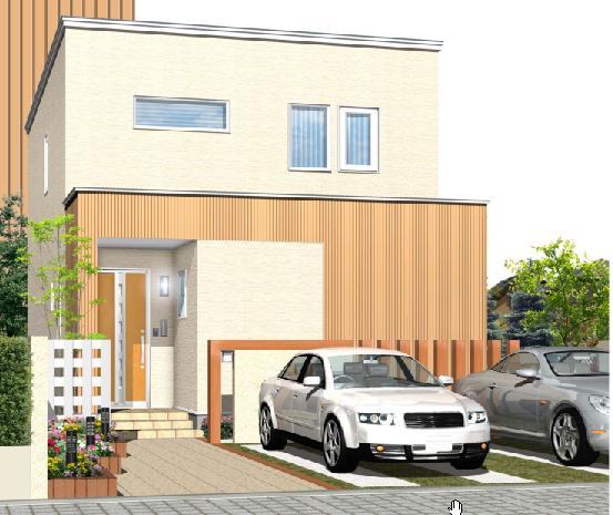 Building plan example (Perth ・ appearance). The color of the appearance is free to choose !!