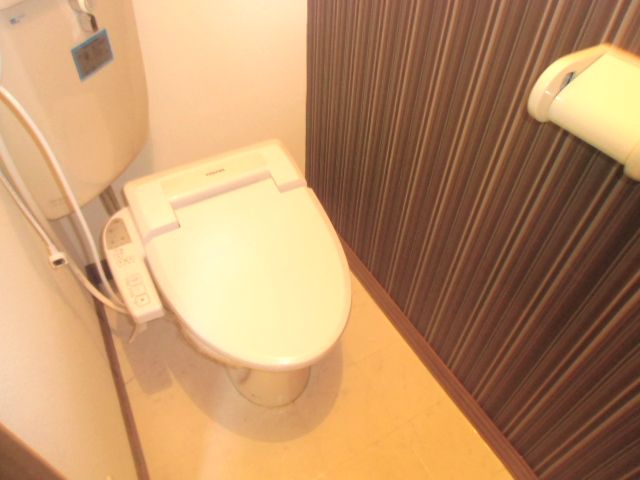 Toilet. It is with a new toilet Washlet