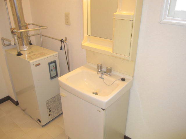 Washroom. Wash basin equipped