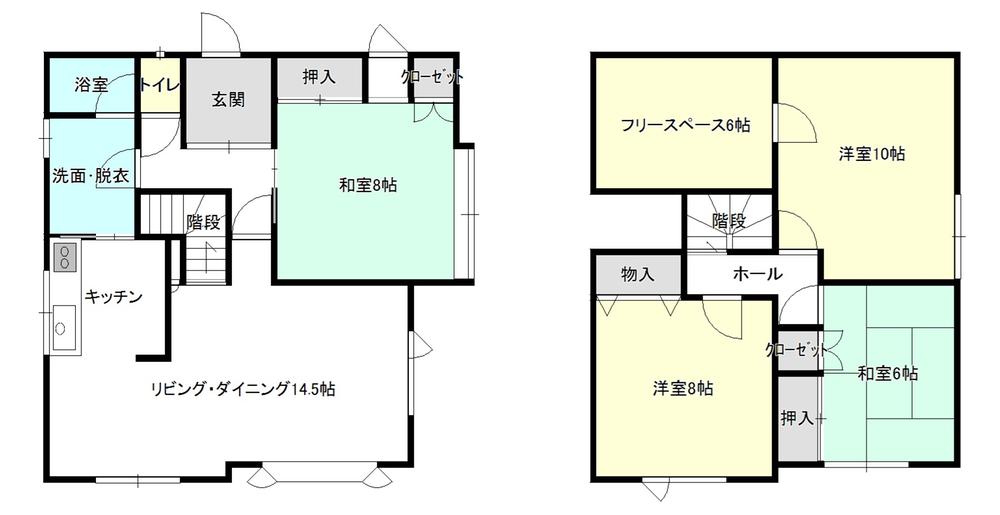 Floor plan. 17.8 million yen, 4LDK, Land area 207.23 sq m , Building area 102.67 sq m