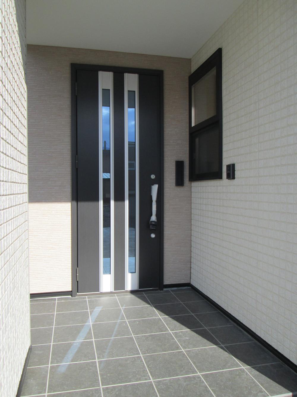 Entrance. Heavy entrance door