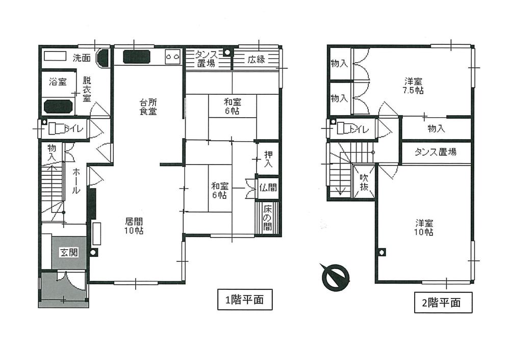 Floor plan. 12.8 million yen, 4LDK, Land area 422.41 sq m , Building area 117.99 sq m