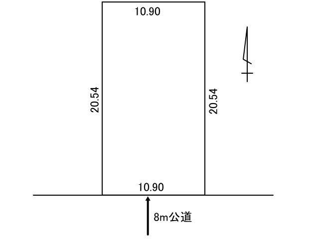 Compartment figure. Land price 6.9 million yen, Land area 221 sq m
