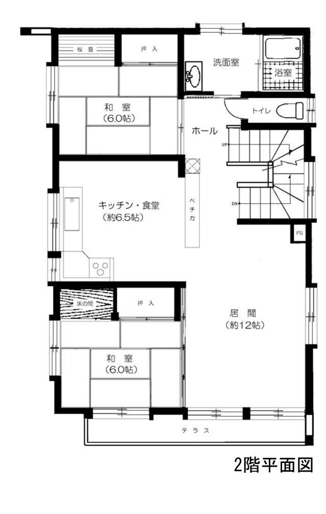 Floor plan. 12.8 million yen, 5LDK + S (storeroom), Land area 133.82 sq m , Building area 235.26 sq m