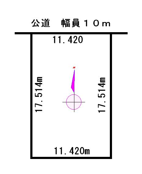 Compartment figure. Land price 9.8 million yen, Land area 200 sq m