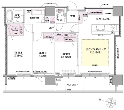 Floor: 3LDK, occupied area: 78.87 sq m, Price: 27,380,000 yen ~ 30,770,000 yen