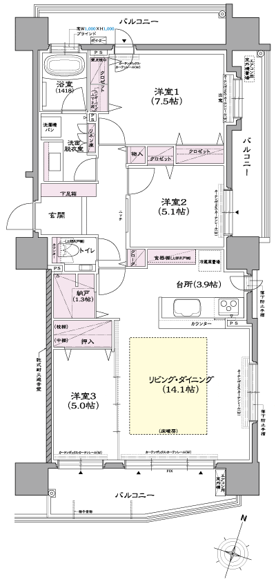 Floor: 3LDK, occupied area: 82.18 sq m, Price: 29,230,000 yen ~ 33,860,000 yen