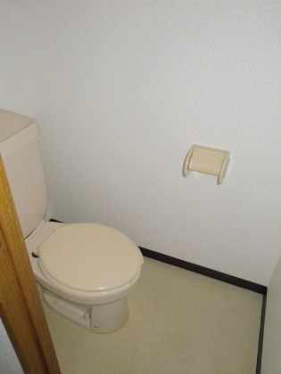 Toilet. Toilet is also wide! 