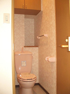 Toilet. There are also housed in the toilet, It is convenient! 