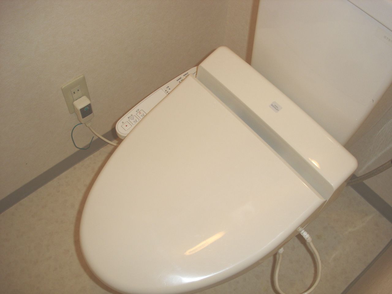 Toilet. With hot-water heating toilet seat