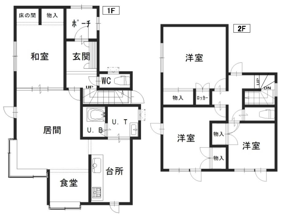 Floor plan. 12.5 million yen, 4LDK, Land area 165.29 sq m , Building area 99 sq m