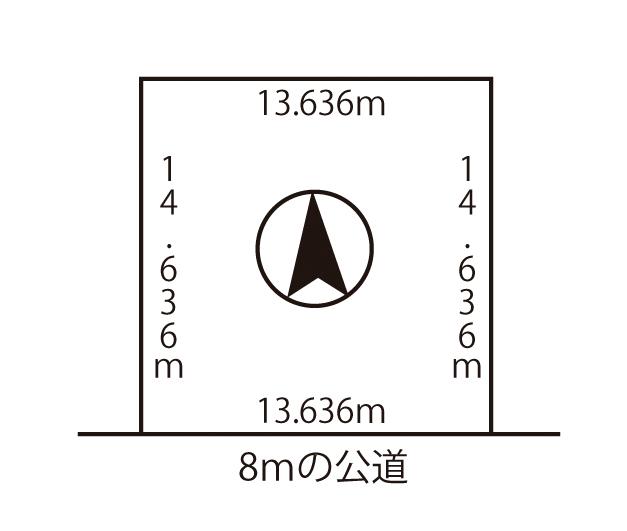 Compartment figure. Land price 6.9 million yen, Land area 198 sq m