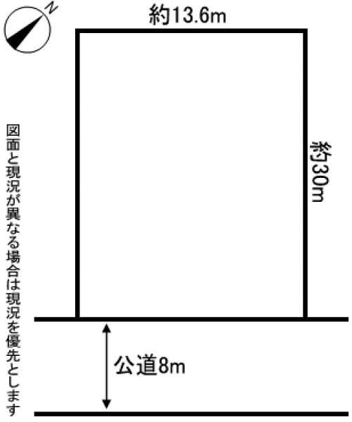 Compartment figure. Land price 11 million yen, Land area 406 sq m