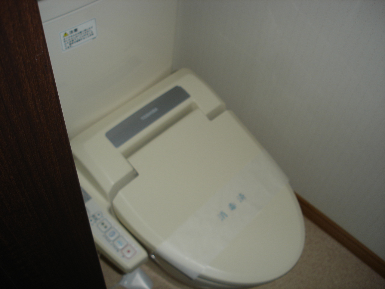 Toilet. With warm water washing toilet seat