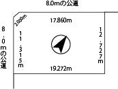 Compartment figure. Land price 11 million yen, Land area 241 sq m