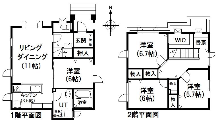 Floor plan. 18.9 million yen, 4LDK, Land area 170.47 sq m , Building area 104.33 sq m