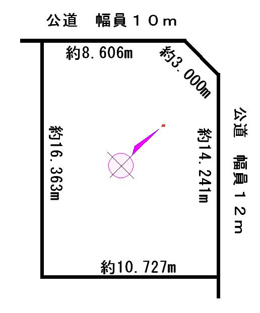 Compartment figure. Land price 7.8 million yen, Land area 173 sq m
