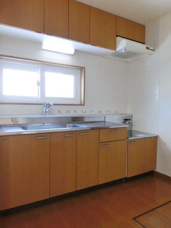 Kitchen. Kitchen with windows that allow natural light