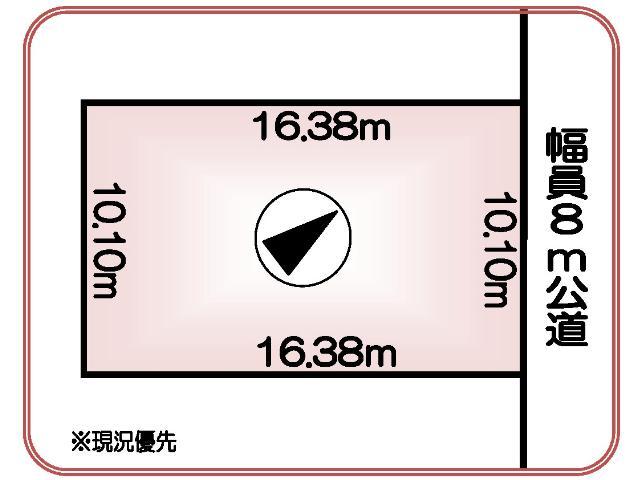 Compartment figure. Land price 5.95 million yen, Land area 165.43 sq m compartment view