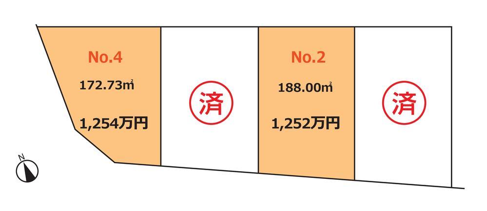 The entire compartment Figure. All two-compartment south-facing sunny a wide 12,310,000 yen surplus with building conditions from (55.92 square meters)