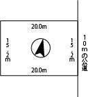 Compartment figure. Land price 12.7 million yen, Land area 301 sq m