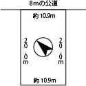 Compartment figure. Land price 13 million yen, Land area 218 sq m