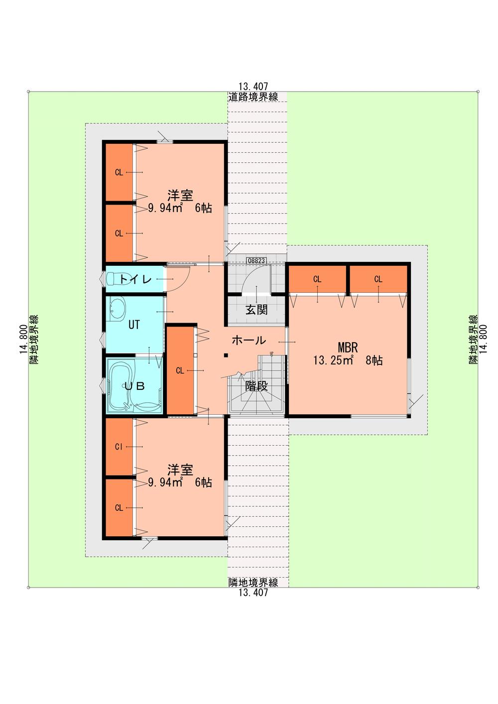 Building plan example (floor plan). Building Plan Example (1-floor plan view)