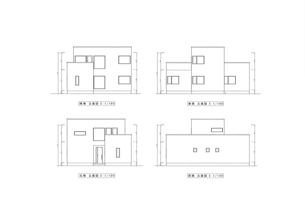 Building plan example (Perth ・ appearance). Building plan example (elevation)