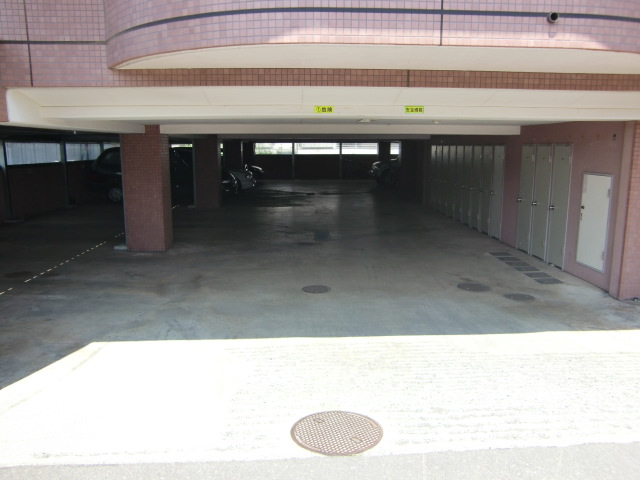 Parking lot. Covered parking