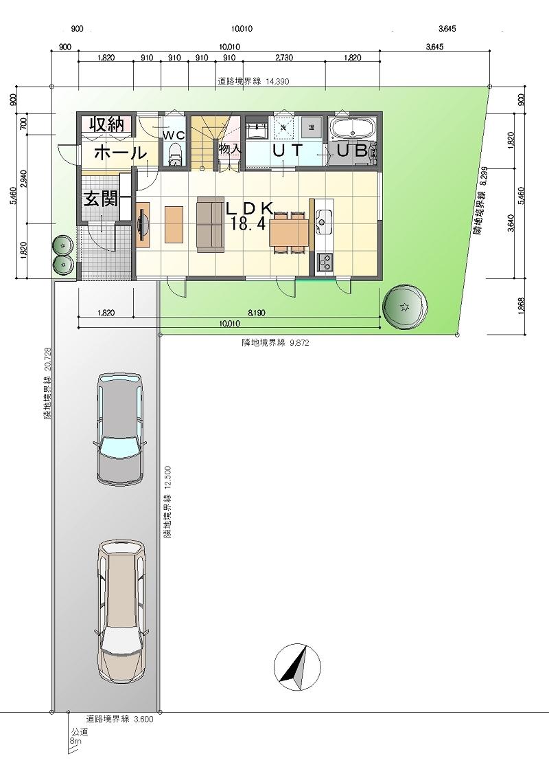 Floor plan. 26,400,000 yen, 4LDK, Land area 160.3 sq m , Building area 105.99 sq m