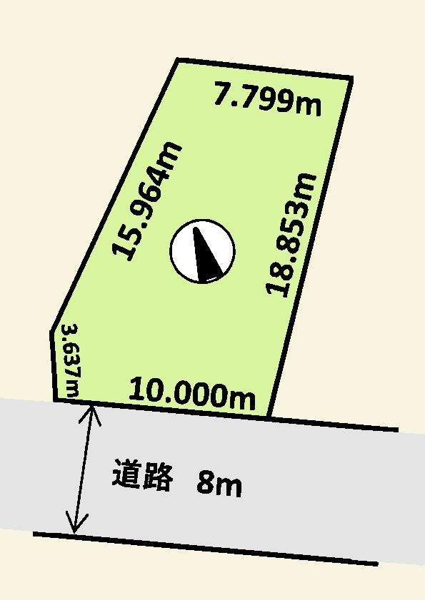 Compartment figure. Land price 17.2 million yen, Land area 179.31 sq m