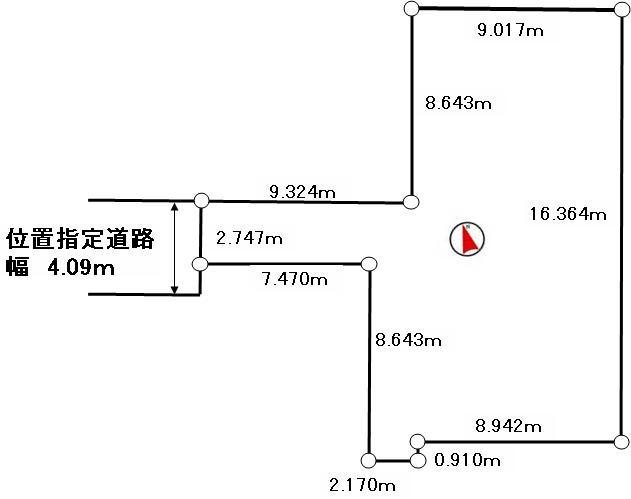 Compartment figure. Land price 7.5 million yen, Land area 219.82 sq m
