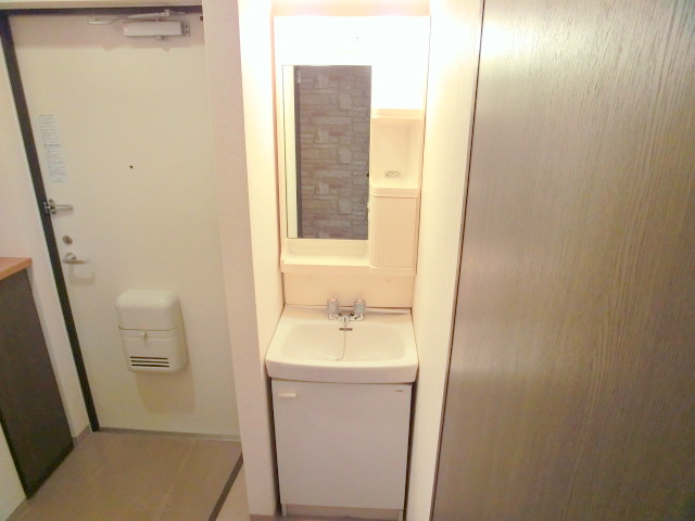 Washroom. Bathroom vanity