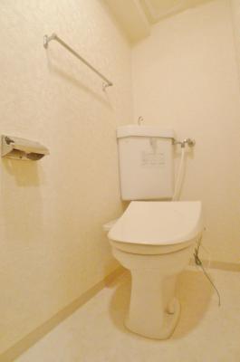 Toilet. There is a toilet of cleanliness with washlet