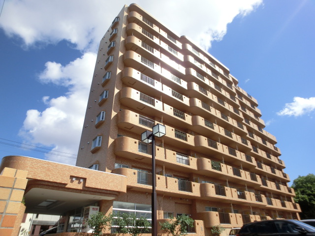 Building appearance. High-rise condominium is a condominium. 