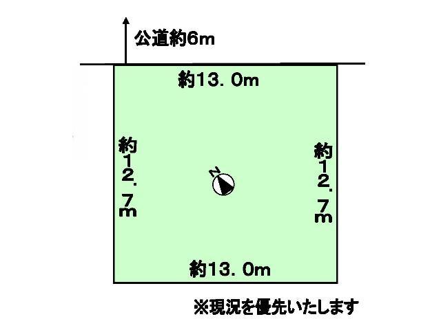 Compartment figure. Land price 10.9 million yen, Land area 166.61 sq m compartment view