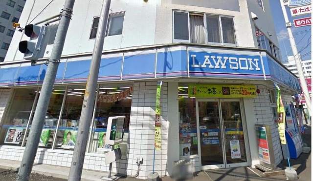 Convenience store. Lawson Sapporo Nakanoshima Article 2 store up (convenience store) 346m