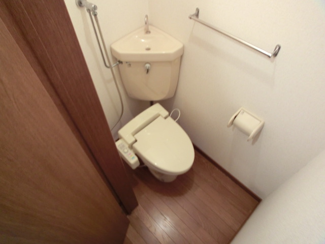 Toilet. Shower function with toilet seat