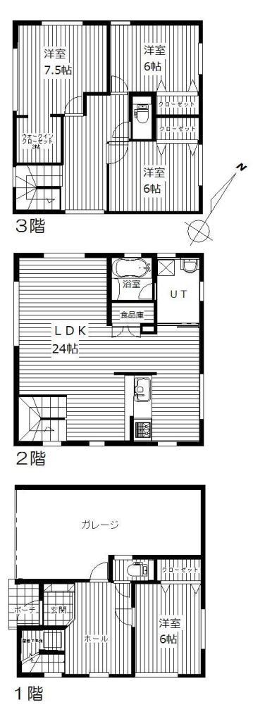 Floor plan. 29,800,000 yen, 4LDK, Land area 92.2 sq m , Building area 157.34 sq m