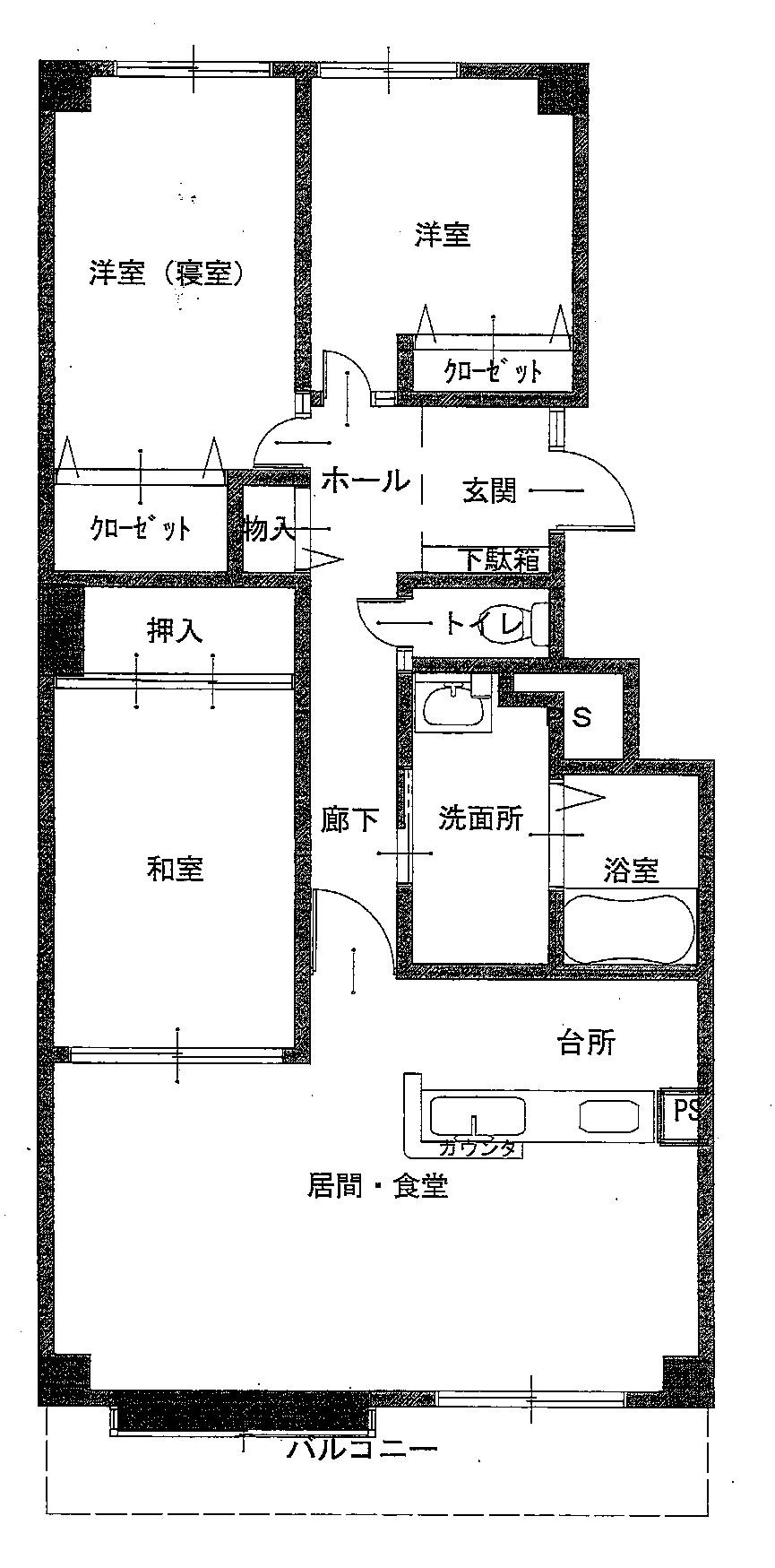 Floor plan. 3LDK, Price 13,980,000 yen, Occupied area 78.87 sq m , Balcony area 10.56 sq m