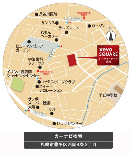 Local guide map.  ※ Sales compartment Figure